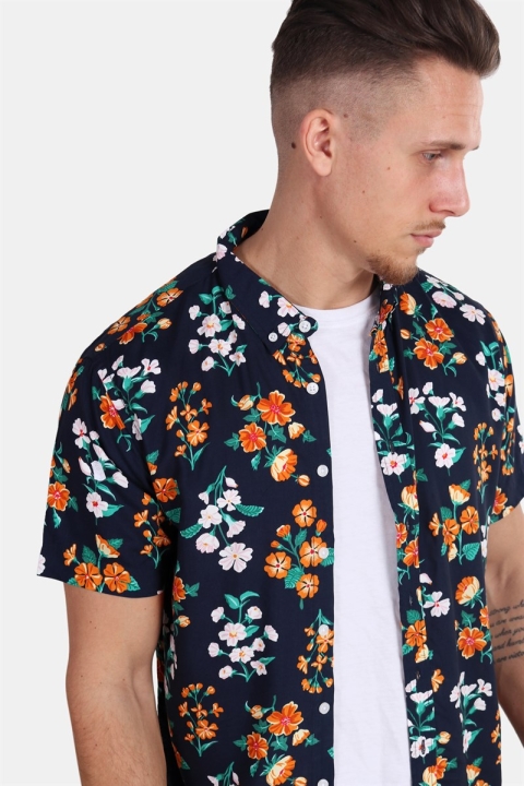Kronstadt Johan Exotic S/S Koszule Navy 10