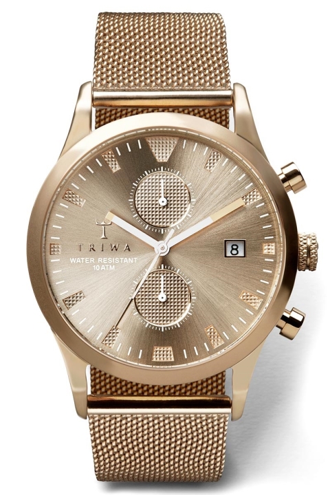 Triwa Sort Of Black Champagne Chrono Zegarki 