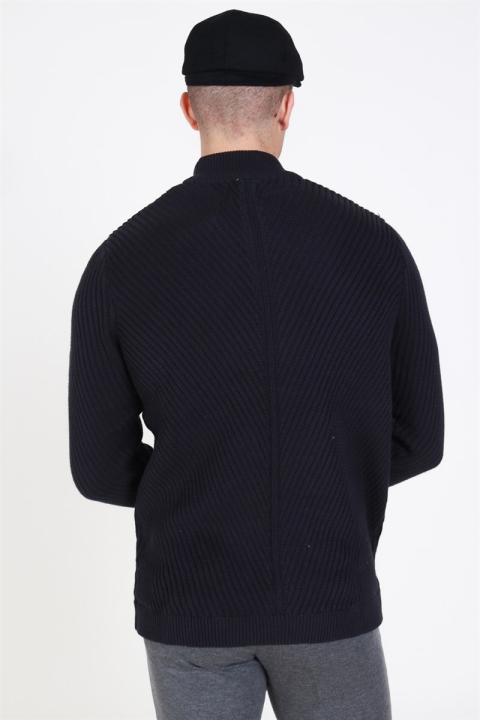 Only & Sons Roland 7 Structure Dzianina Dark Navy