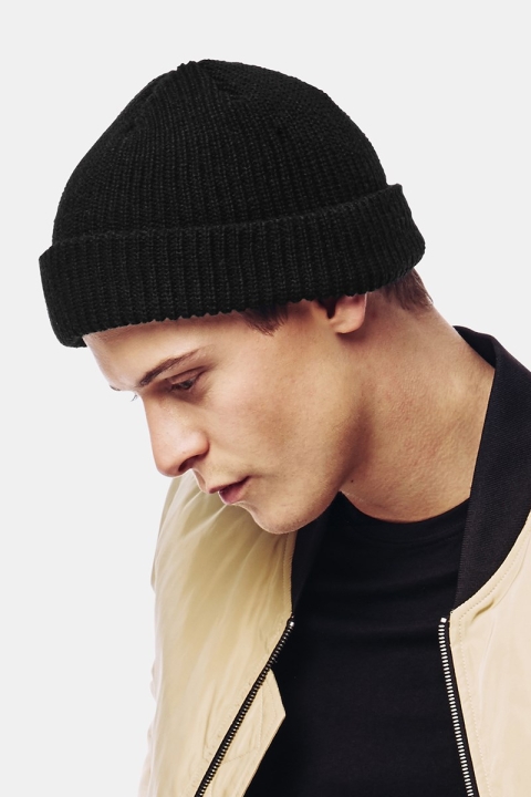 Basic Brand Fisherman Beanie czapka bez daszka Black
