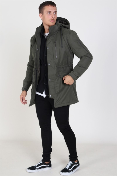 Only & Sons Klaus Parka Kurtki Forest Night