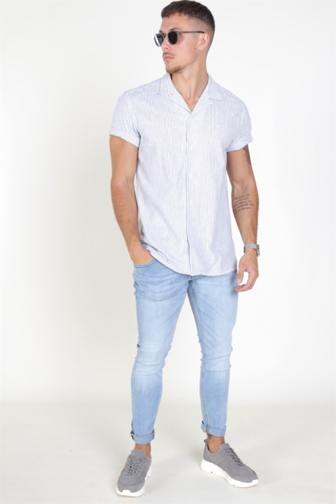 Les Deux Simon Koszule White/Navy