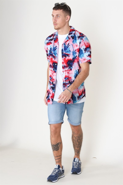 Only & Sons Oliver SS Printed Koszule Dark Blue