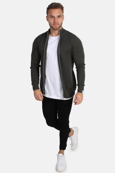 Kronstadt Carlo Zip Dzianina Army Mel