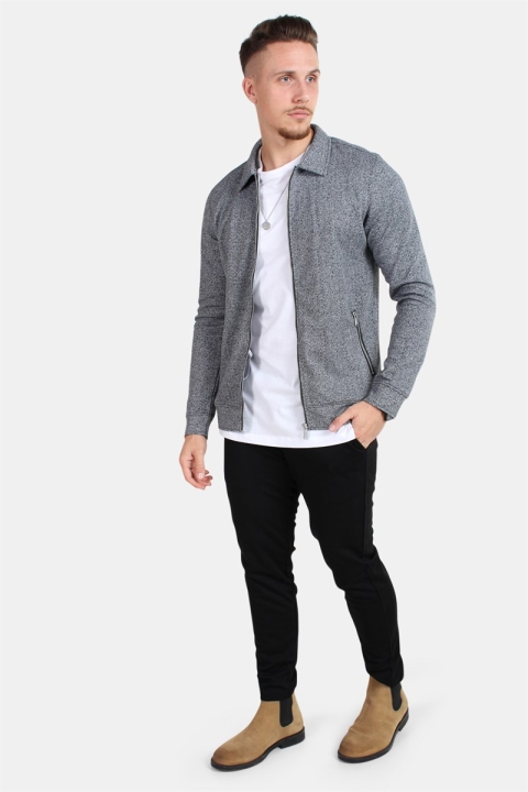 Jack & Jones Herring Sweat Kurtki Light Grey Melange