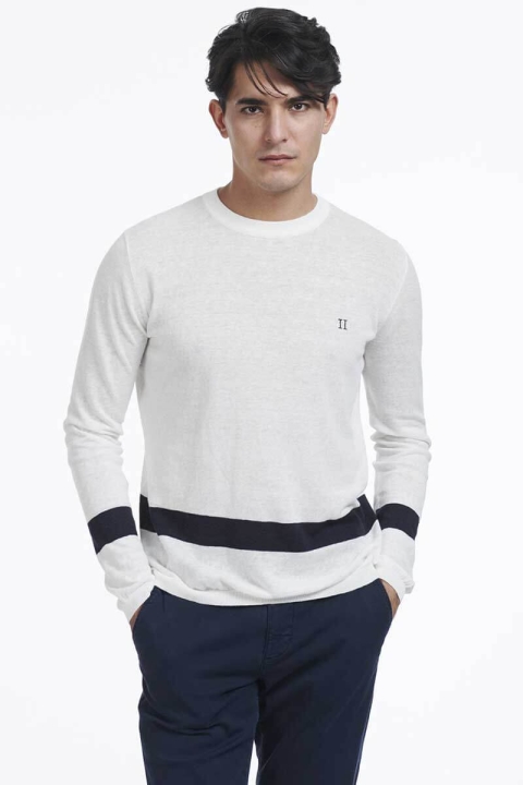 Les Deux Sermine Dzianina White Navy
