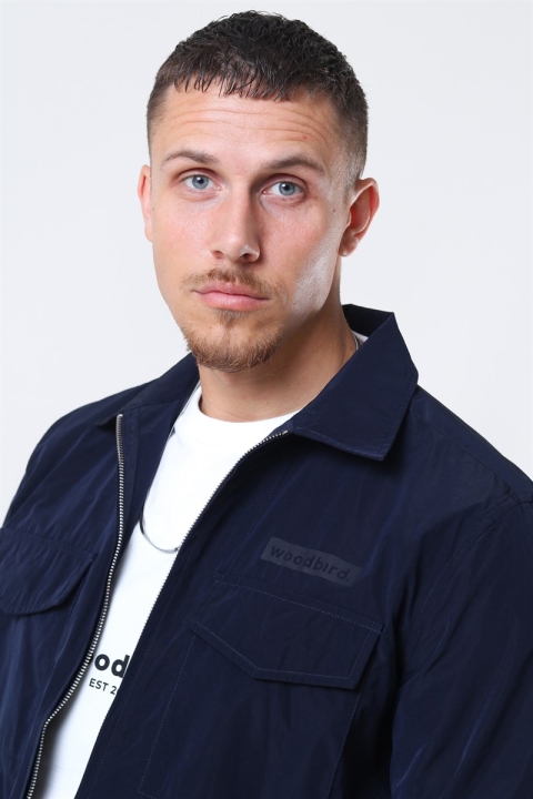 WoodBird Klarc Zip Koszule Navy