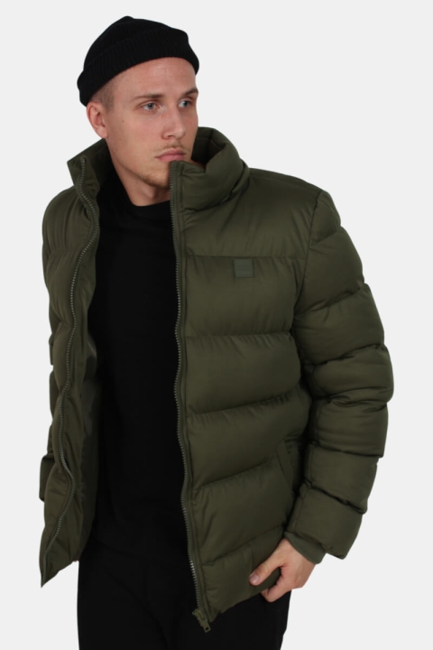 Urban Classics Hooded Boxy Puffer Kurtki Olive