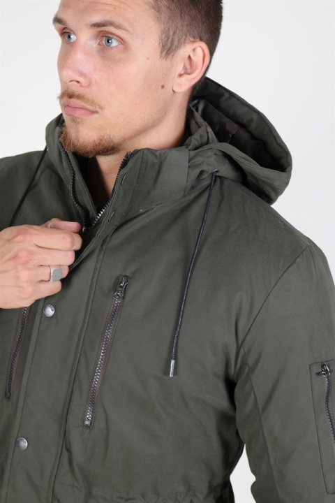 Only & Sons Klaus Parka Kurtki Forest Night