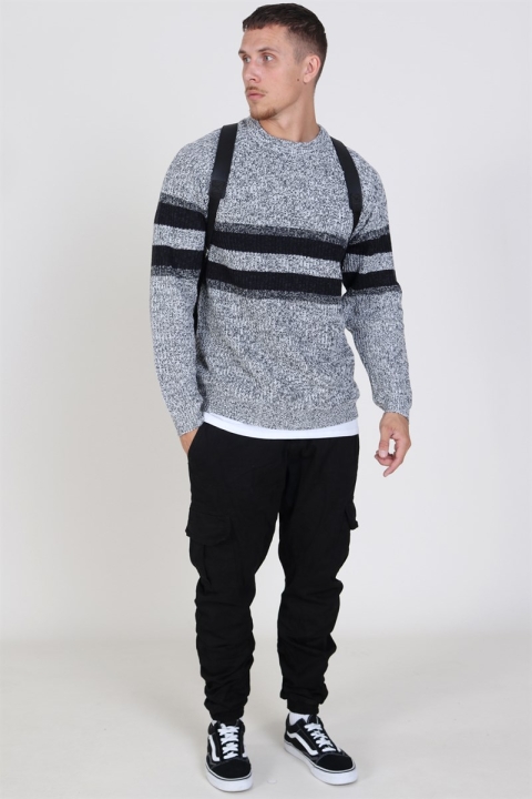 Only & Sons Cesco 5 Struc Stripe Dzianina Cloud Dancer
