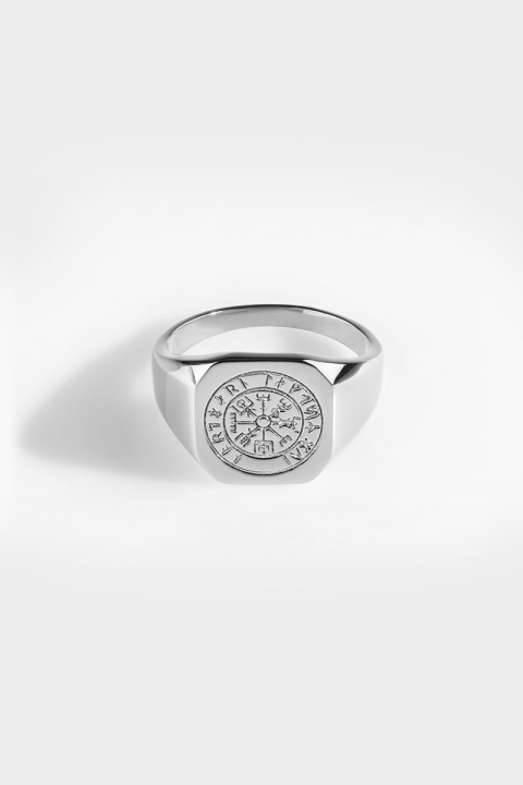 Northern Legacy Vegvisir Signature Pierścień Silver