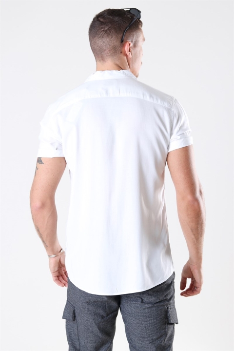 Only & Sons Silo Solid Viscose Koszule White