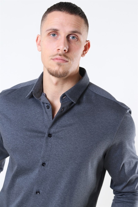 Mos Mosh Marco Jersey Koszule Dark Grey Melange