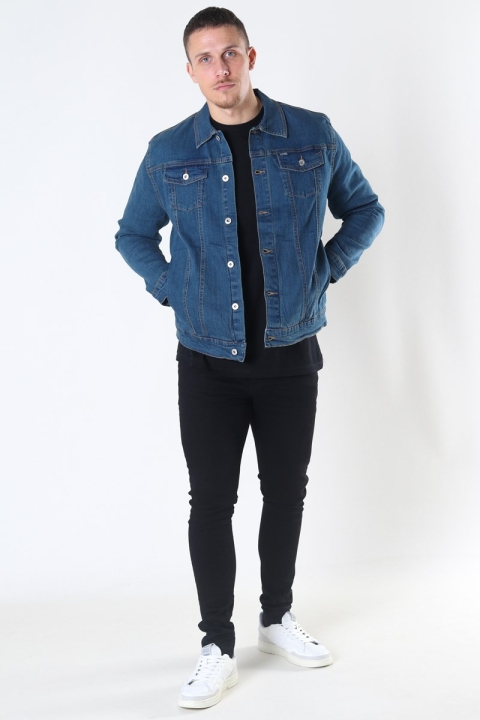 Solid Peyton Denim Kurtki Dark Village Blue Denim