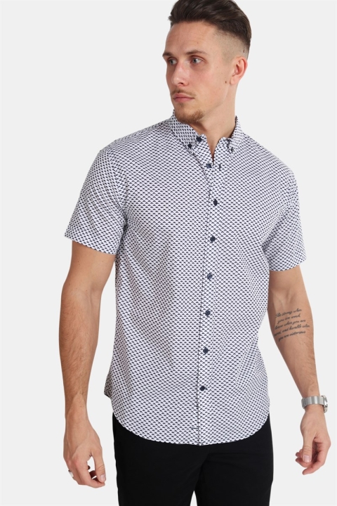 Kronstadt Johan Dolphin S/S Koszule White/Navy