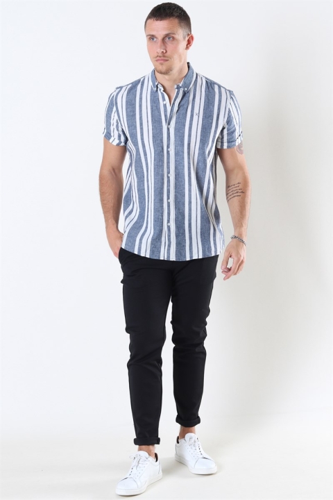 Clean Cut Sälen 146 SS Koszule Blue/Off White