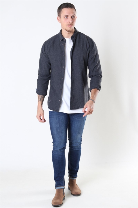 Only & Sons Edin LS Flannel Twill Koszule Black