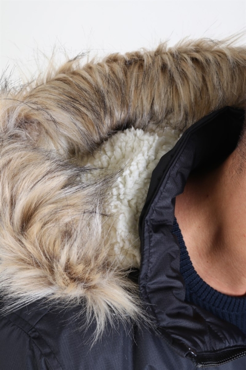 Solid Decker Parka Kurtki Black