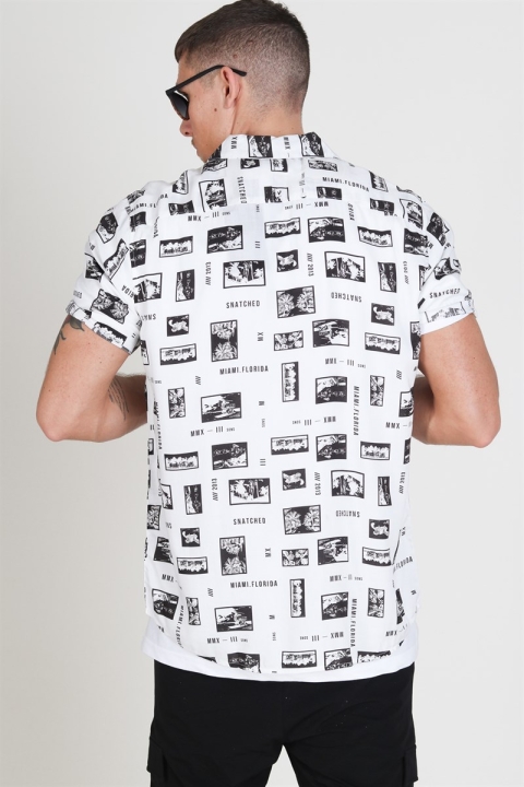Only & Sons Oliver SS Printed Koszule White