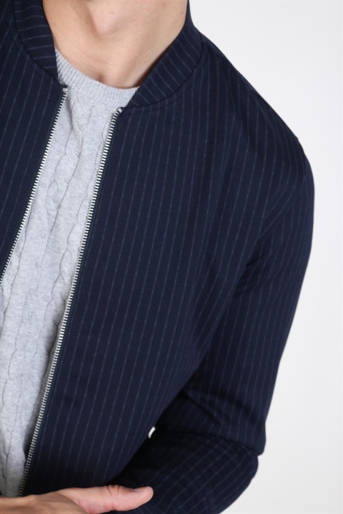 Clean Cut Milano Pinstripe Kurtki Navy