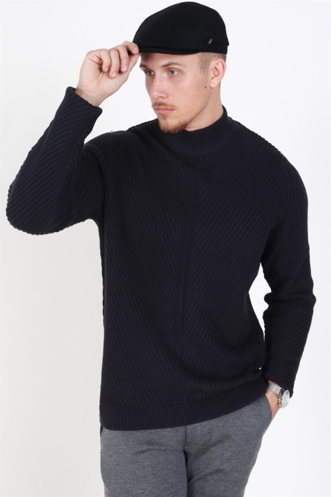 Only & Sons Roland 7 Structure Dzianina Dark Navy