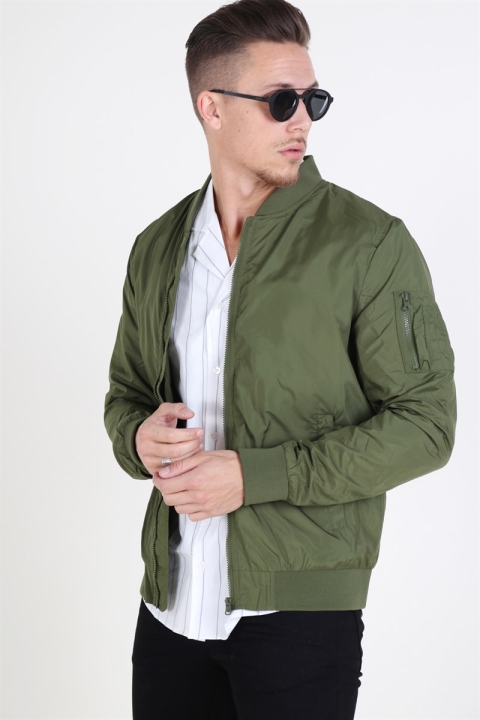 Urban Classics  Light Bomber Kurtki Olive