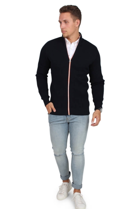Kronstadt Erik Zip Dzianina Navy/Orange