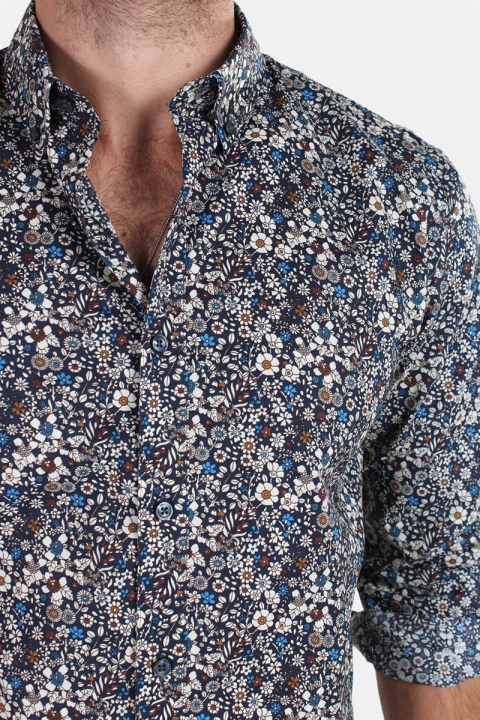 Clean Cut Sälen 70 L/S Koszule Navy