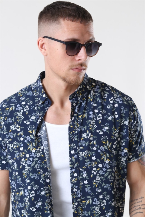 Kronstadt Johan Exotic S/S Koszule Navy 6