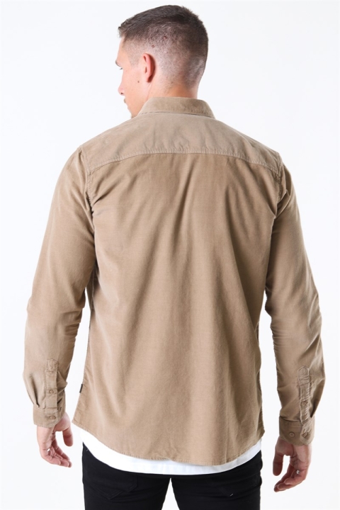 Solid Juan LS Corduroy Koszule Sand