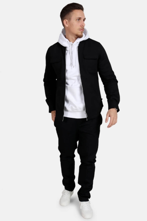 Clean Cut Pocket Jersey Kurtki Black