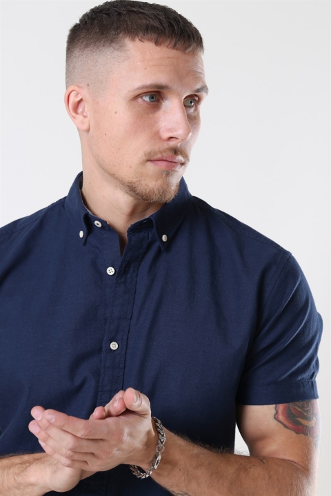 Jack & Jones Summer Koszule S/S Navy Blazer