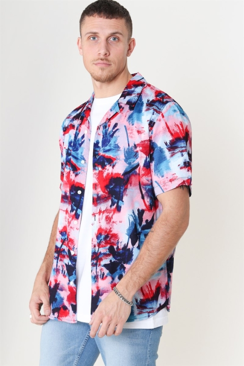 Only & Sons Oliver SS Printed Koszule Dark Blue