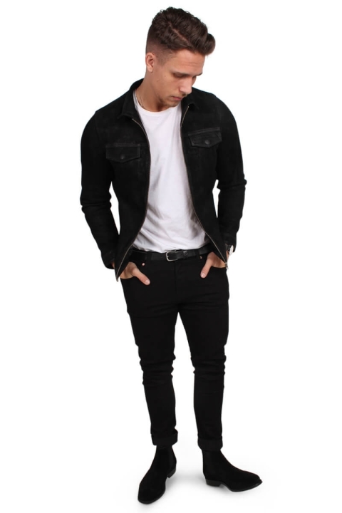 Just Junkies Rolf Suede Kurtki Black