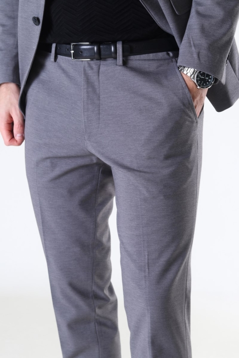 Selected Slim Jim Flex Spodnie Light Grey Melange