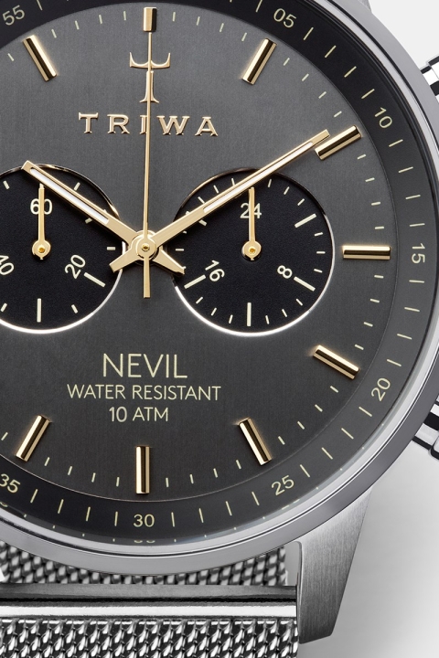 Triwa Smoky Nevil Zegarki Steel Mesh