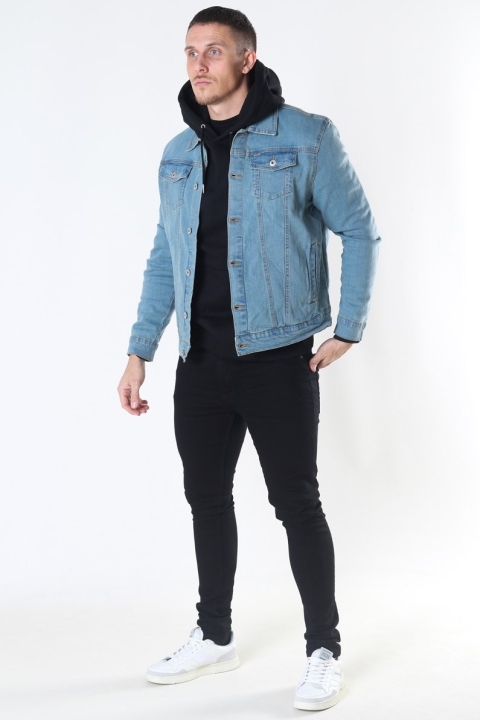 Solid Peyton Denim Kurtki Light Village Blue Denim