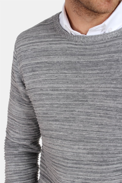 Solid Struan Dzianina Grey Melange