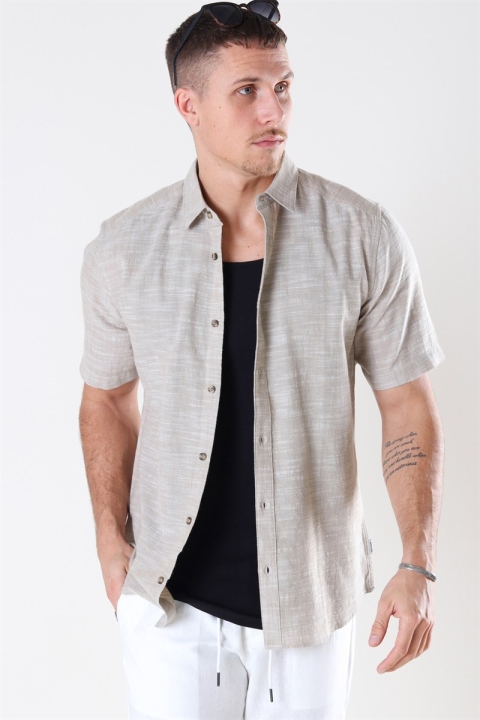 Only & Sons Slub SS Linen Look Koszule Incense