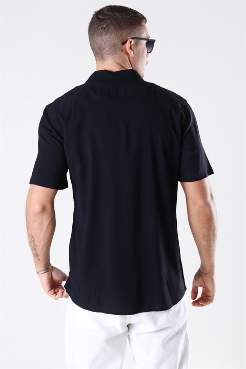 Only & Sons Silo Solid Viscose Koszule Black