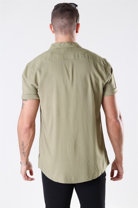 Only & Sons Silo Solid Viscose Koszule S/S Dried Herb