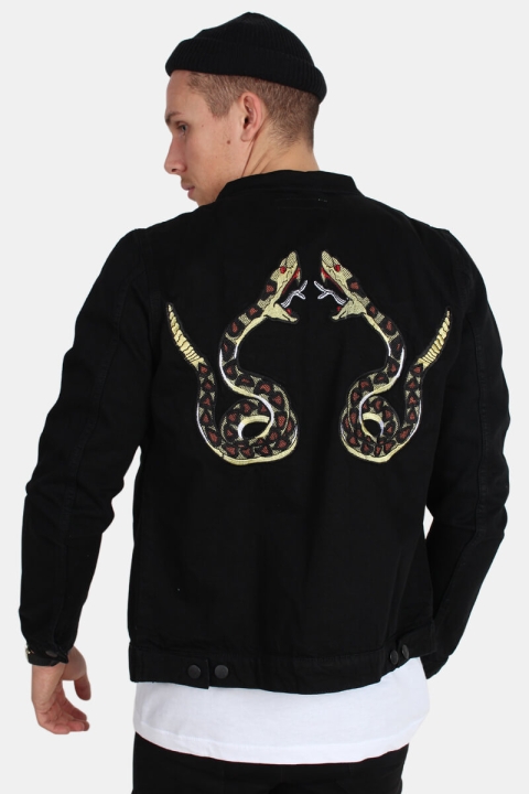Just Junkies Depart Black Snake Denim Kurtki Black