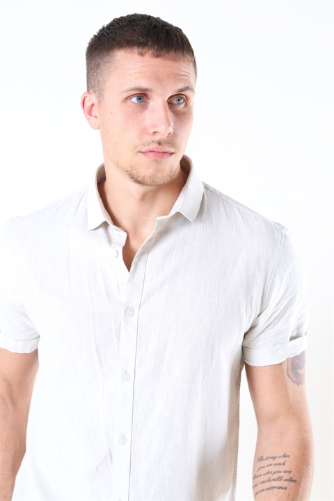 Lindbergh Casual Koszule S/S Sand