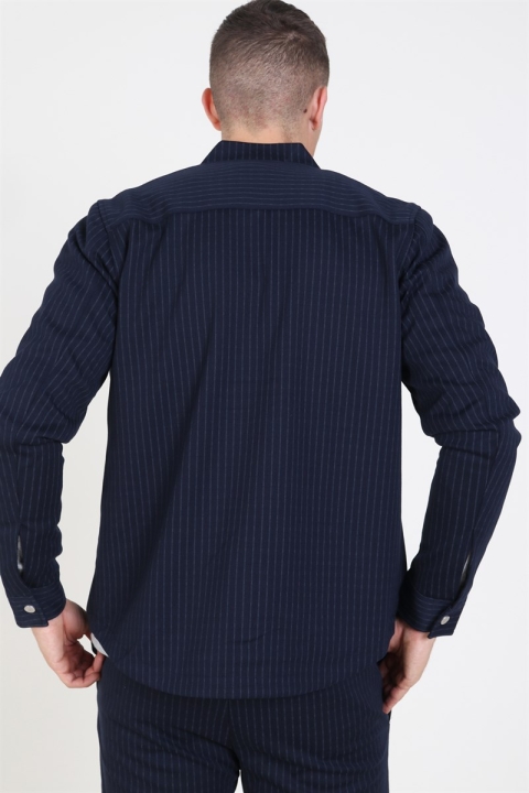 Clean Cut Milano Pinstripe Kurtki Navy