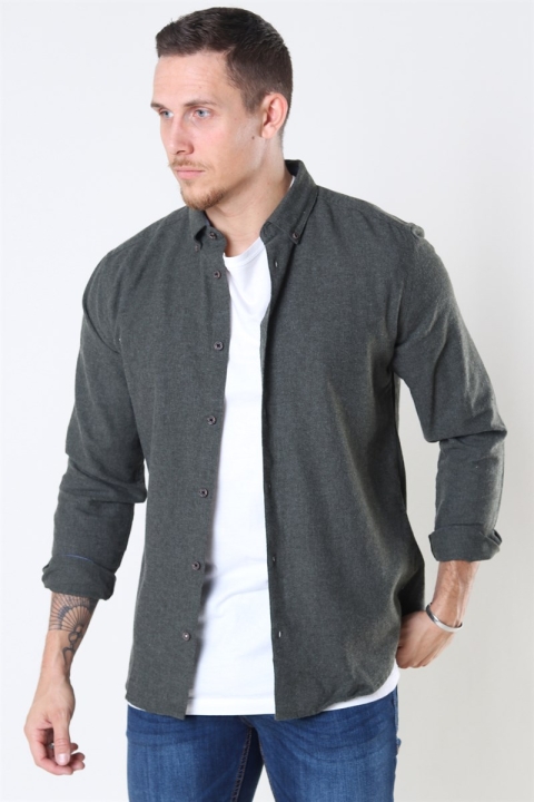 Only & Sons Edin LS Flannel Twill Koszule Deep Depths