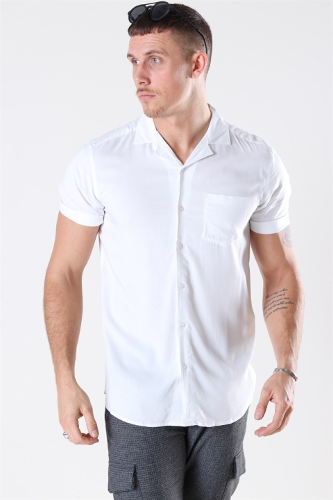Only & Sons Silo Solid Viscose Koszule White