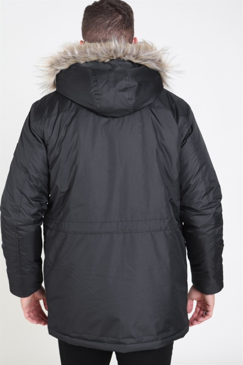 Solid Decker Parka Kurtki Black