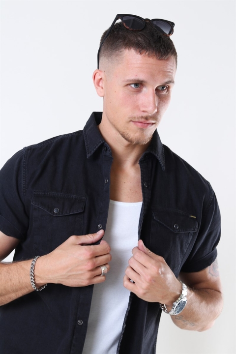 Jack & Jones Sheridan Koszule S/S Black Denim