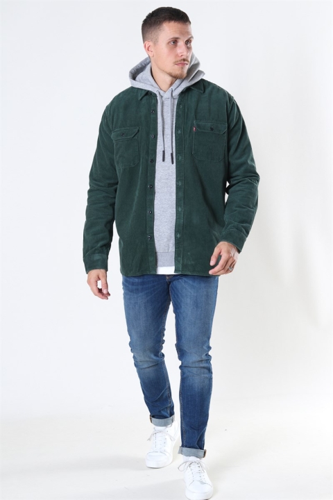 Levis Jackson Worker Corduroy Koszule Python Green