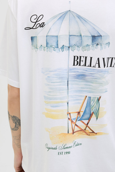 Jack & Jones Hydra Cutout Tee  Bright White
